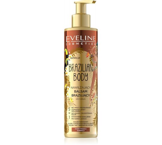 Eveline Brazilian Body Nawilżający Balsam Brązujący do Ciała 5w1