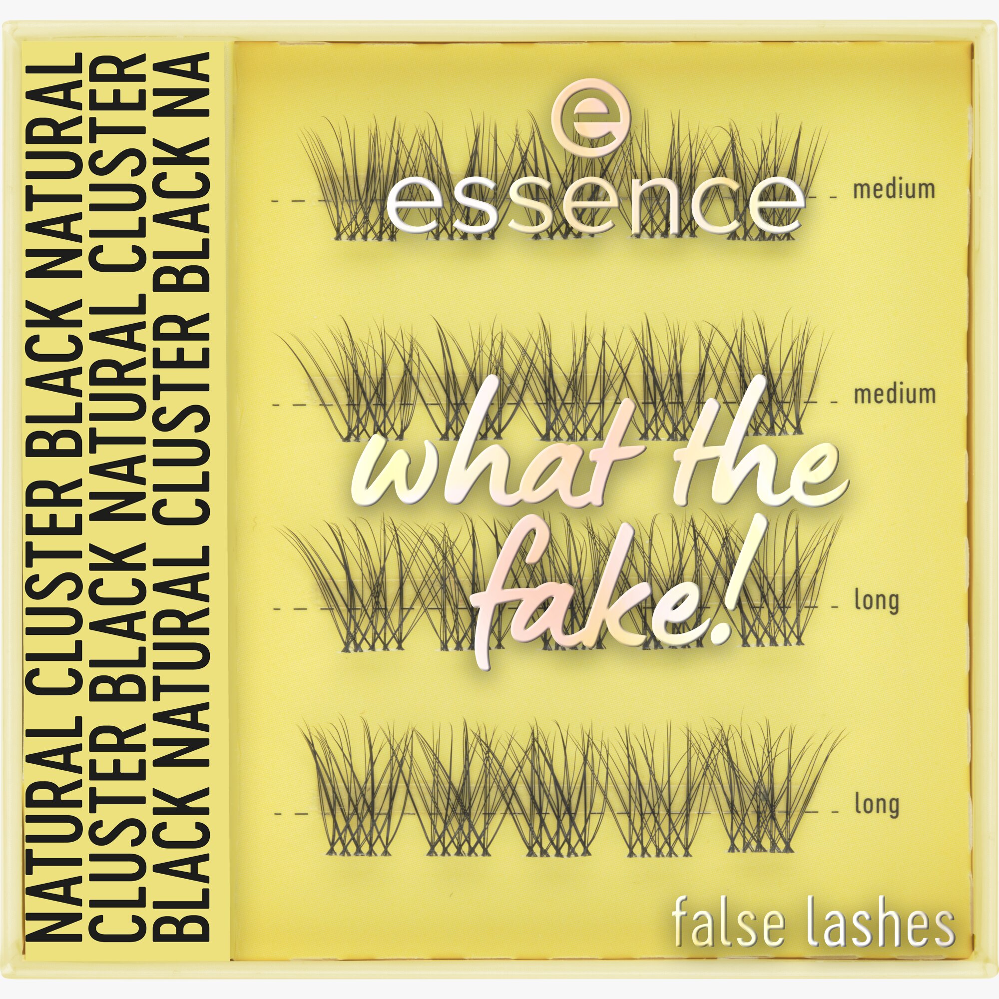 What The Fake! False Lashes, sztuczne rzęsy, 06 Natural Cluster Black