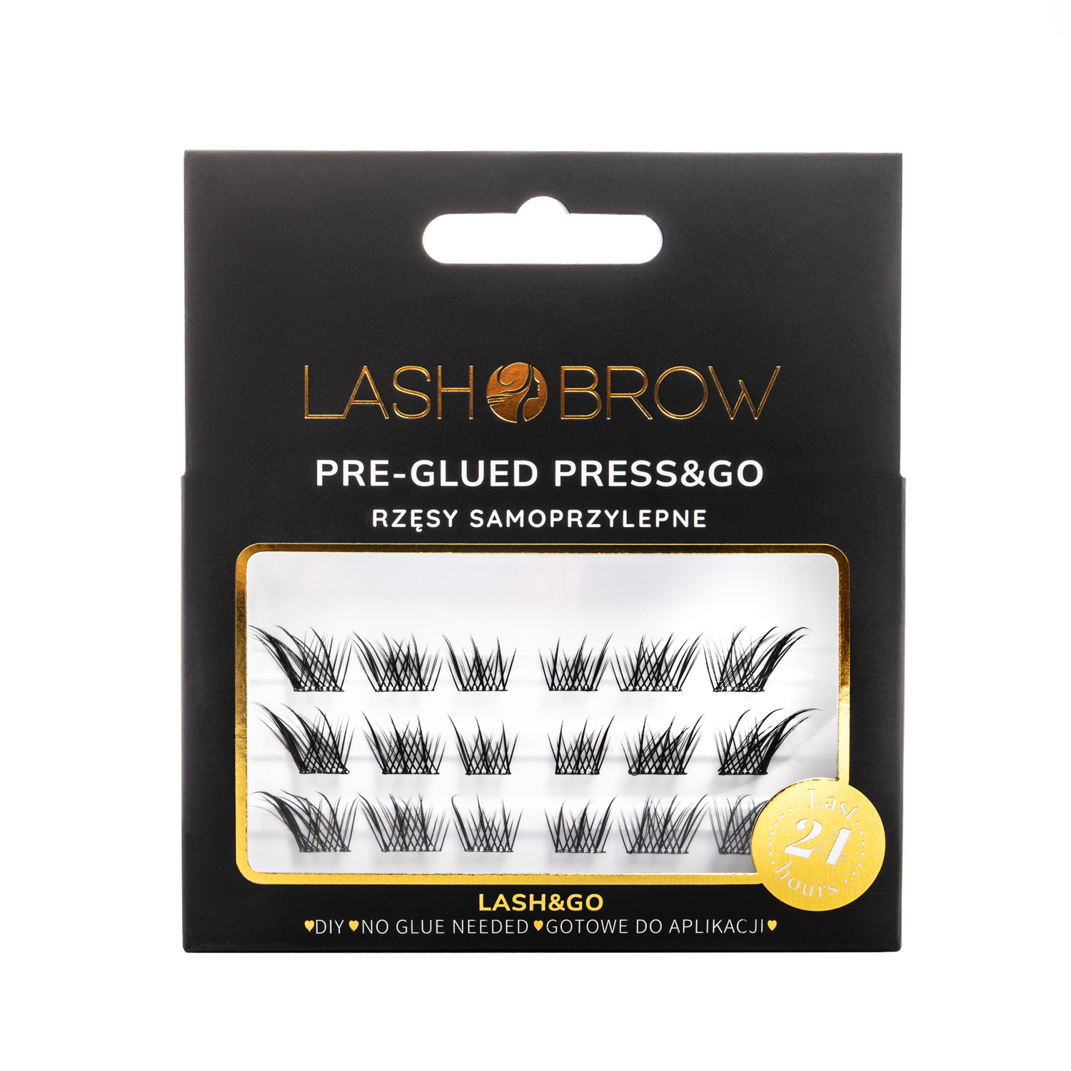 Press & Go Zestaw Kępek Samoprzylepnych Lashy