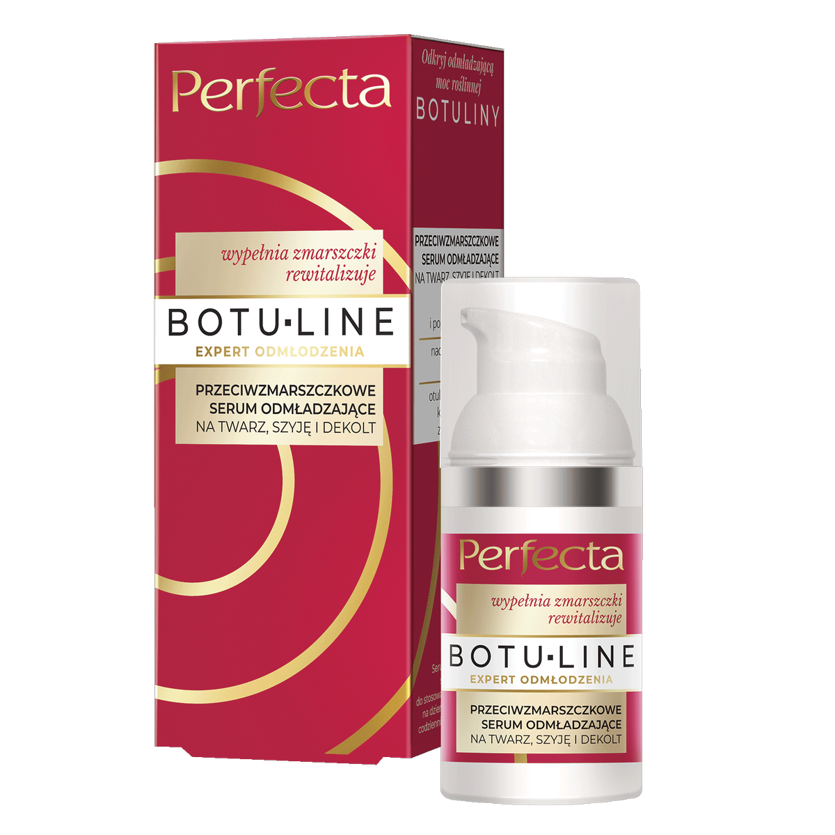 BOTU-LINE - Przeciwzmarszczkowe serum odmładzające na twarz, szyję i dekolt -
