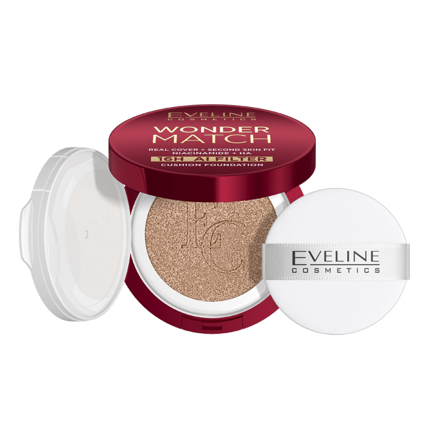 Eveline Wonder Match Kryjący Podkład Cushion 01N Ivory