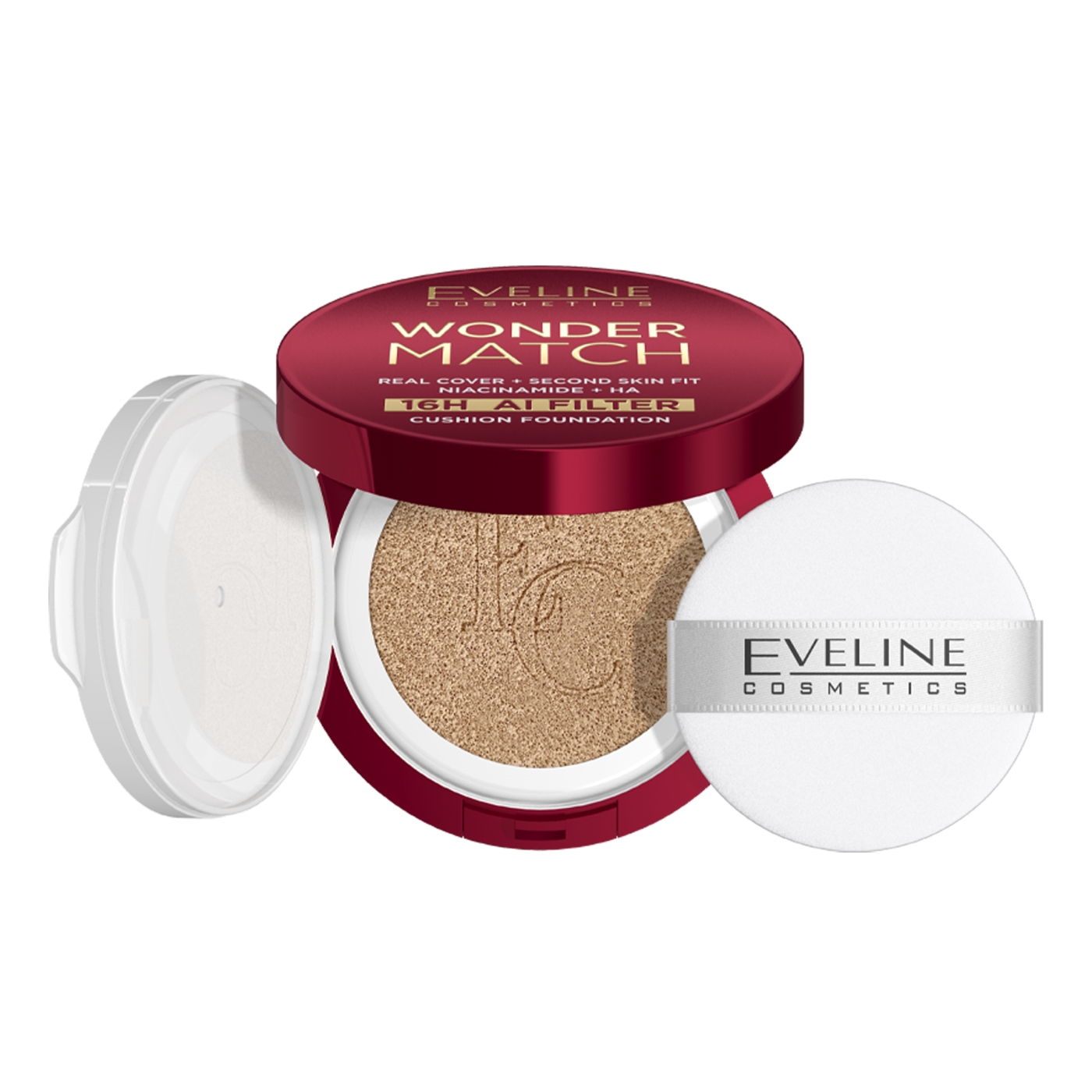 Eveline Wonder Match Kryjący Podkład Cushion 02W Vanilla