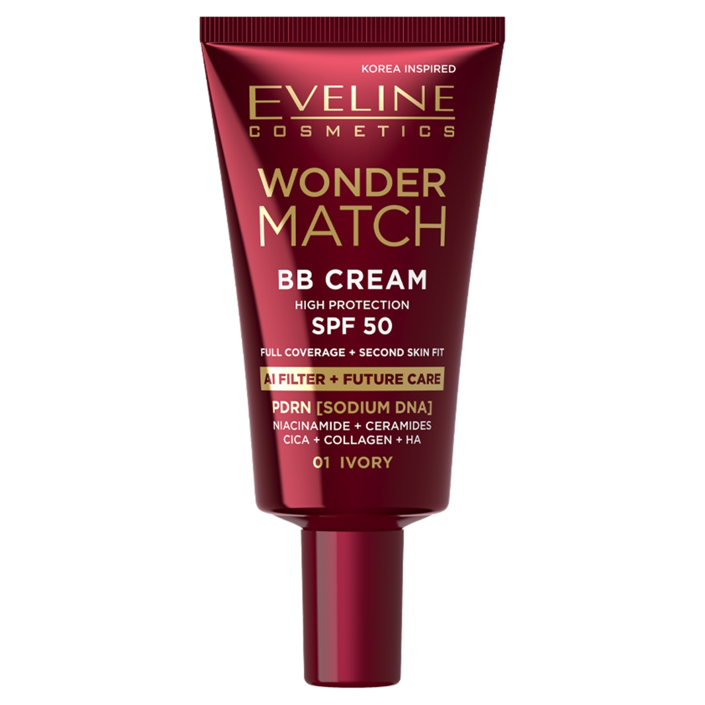 Eveline Wonder Match Krem BB z Filtrem SPF50 01 Ivory