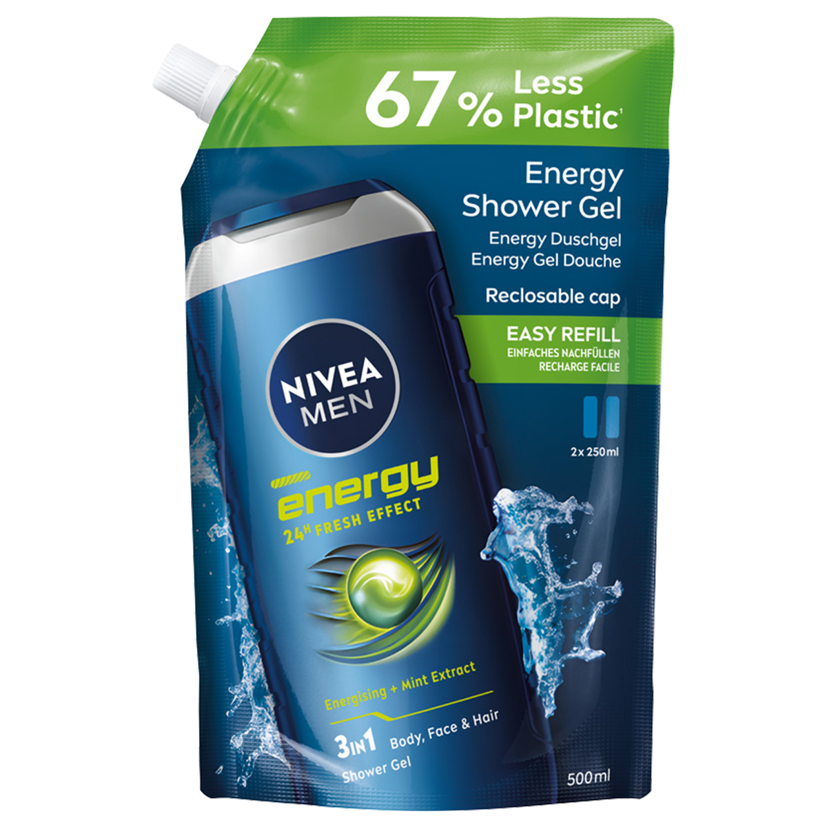 Men Energy Żel pod Prysznic 3w1 Opakowanie Uzupełniające Refill