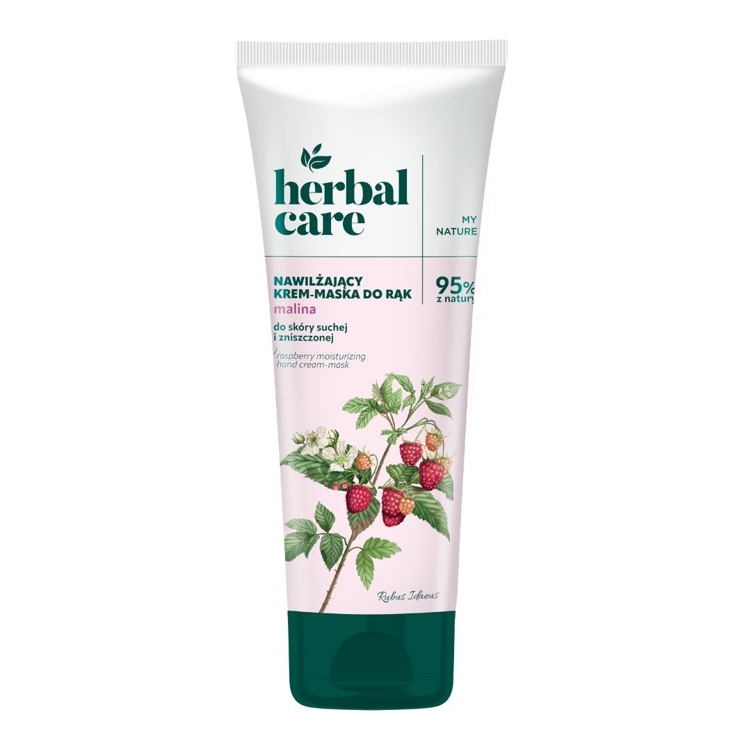 Herbal Care Nawilżający Krem-Maska do Rąk Malina