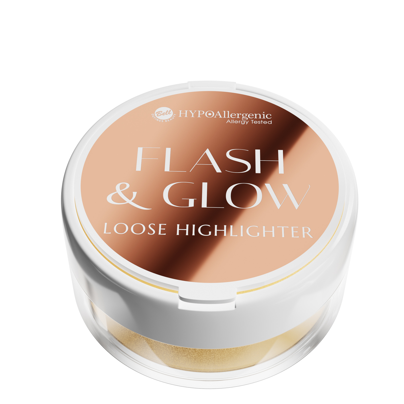 Flash & Glow Sypki Rozświetlacz do Twarzy i Ciała 01 Solar Kiss