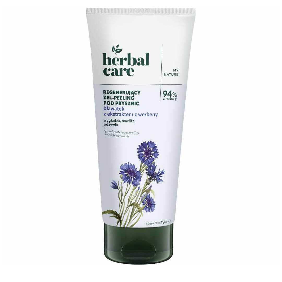 Herbal Care Regenerujący Żel-Peeling pod Prysznic Bławatek z Ekstraktem z Werbeny