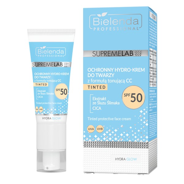 Hydra Glow Ochronny Hydro-Krem do Twarzy z Formułą Tonującą CC i Filtrem SPF50