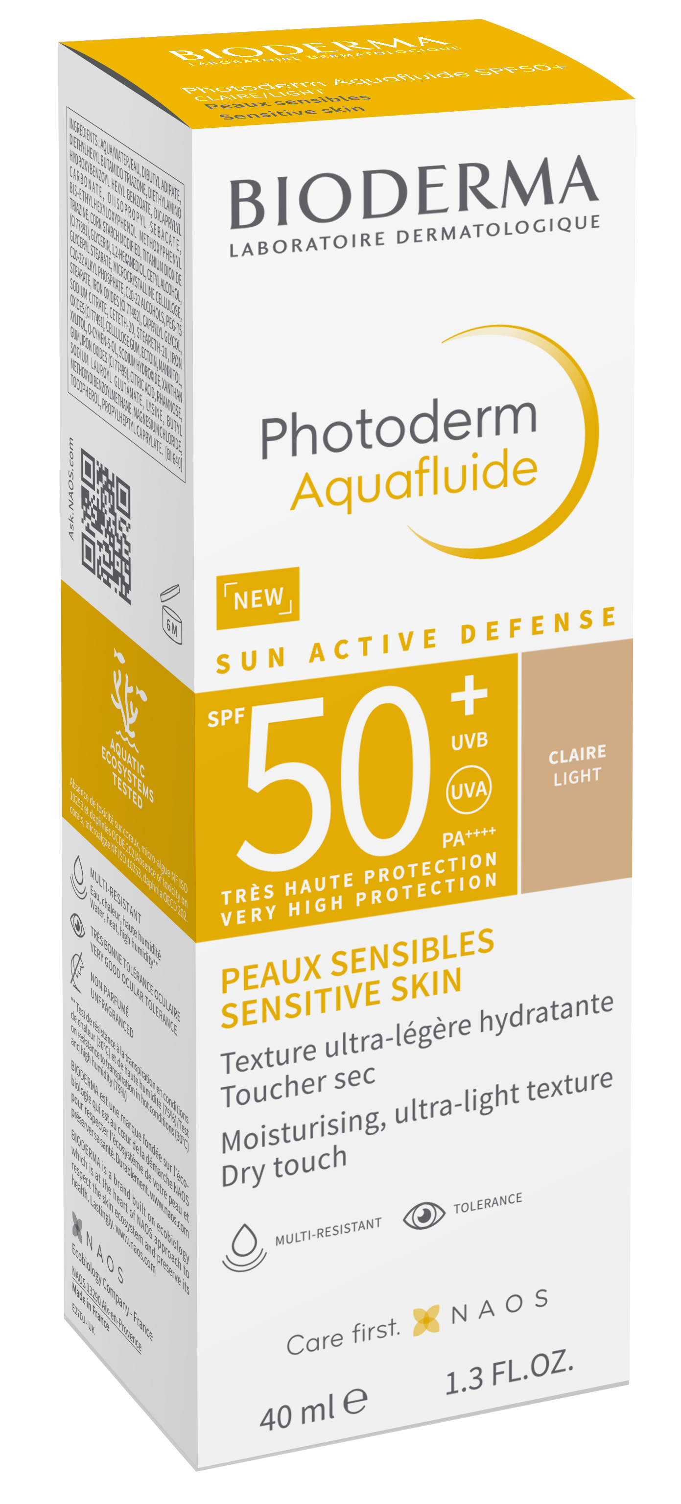 Photoderm Aquafluide Ultralekki Fluid z Filtrem SPF50+ do każdego Rodzaju Skóry Odcień Ciemny