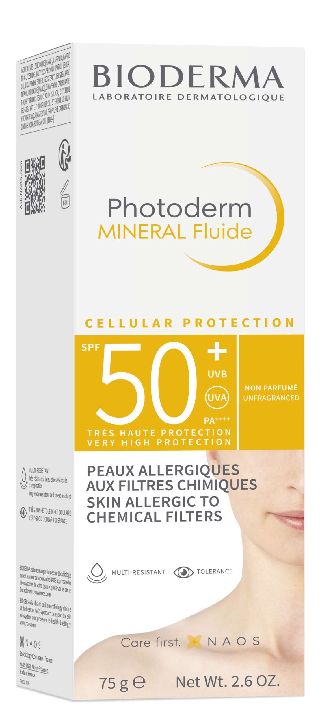 Photoderm Mineral Fluide Fluid Mineralny do Skóry Wrażliwej i Alergicznej z Filtrem SPF50+