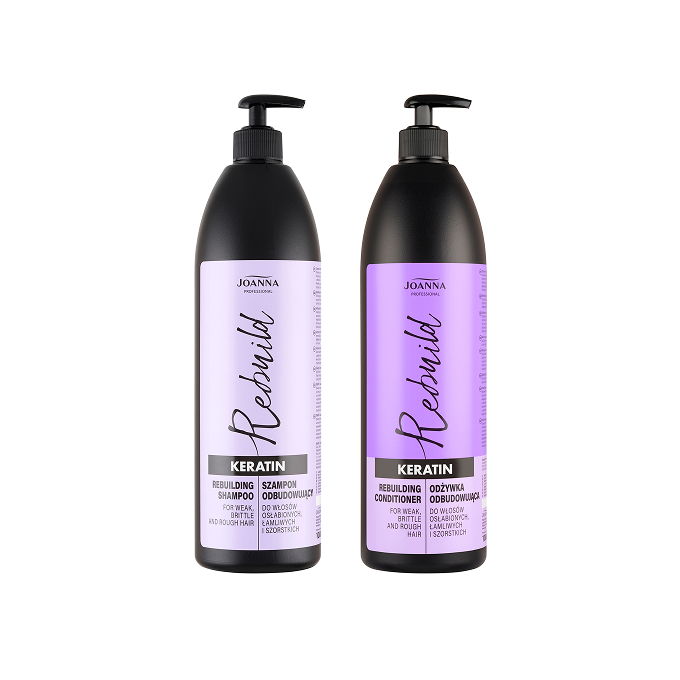 Zestaw Joanna Keratin Odżywka Odbudowująca + Joanna Keratin Szampon Odbudowujący