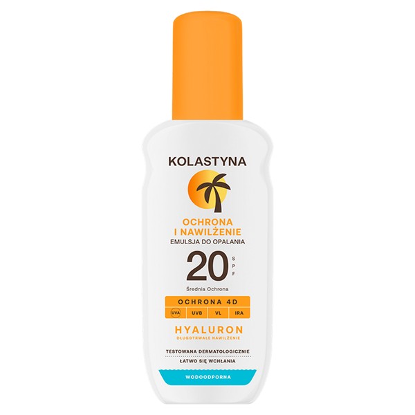 Wodoodporna Emulsja do Opalania z Filtrem SPF20