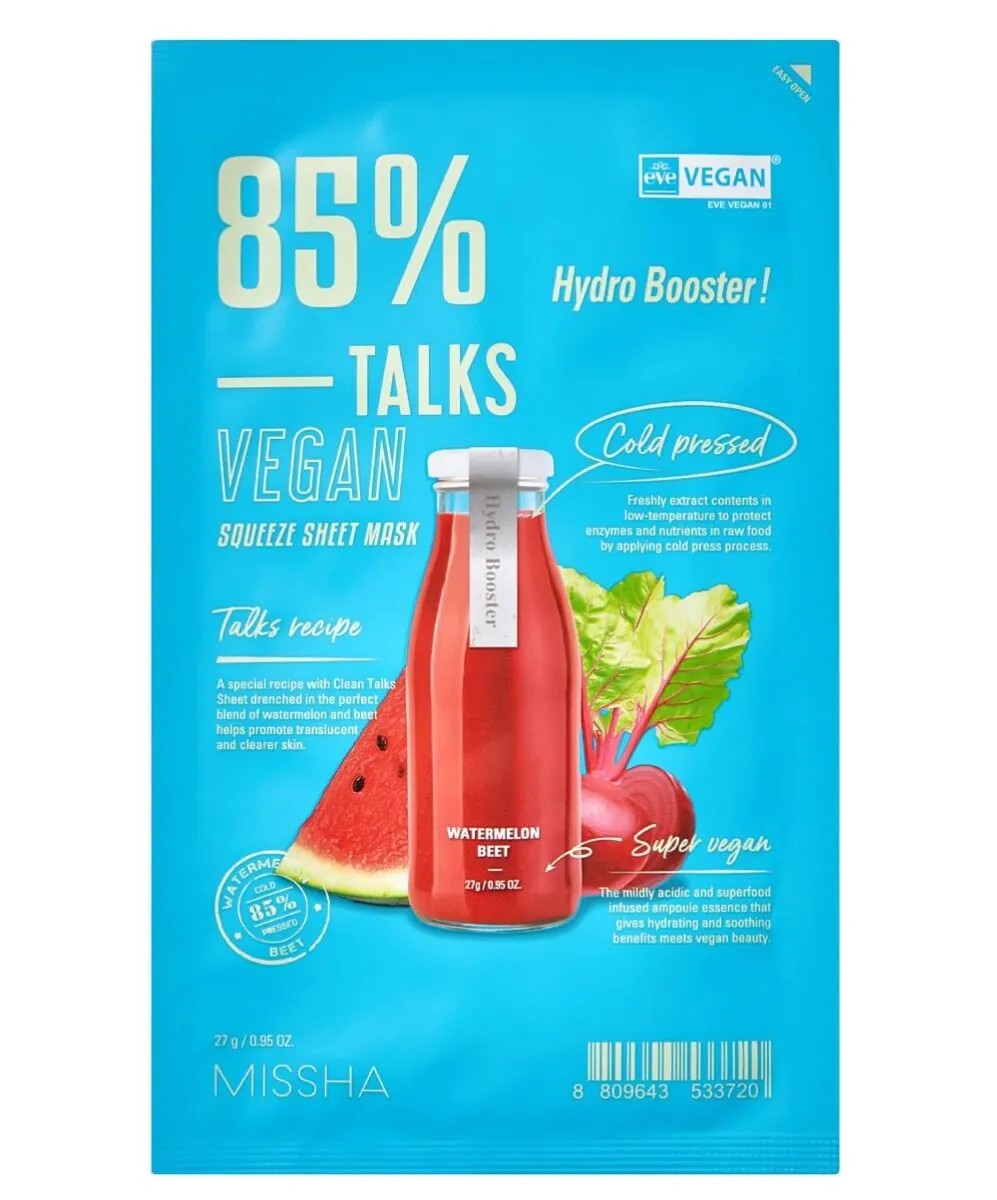 Talks Vegan Hydro Booster Nawilżająca Maska w Płachcie