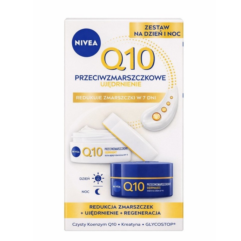 Q10 Przeciwzmarszczkowe Ujędrnienie Zestaw Kremów do Twarzy na Dzień i na Noc