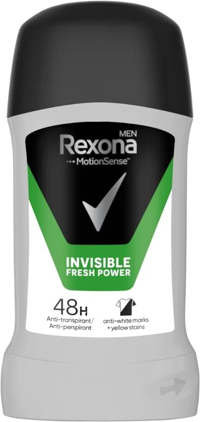 Men Antyperspirant w Sztyfcie Invisible Fresh Power 48h