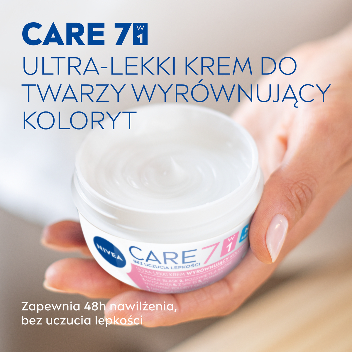 Крем для лица Nivea Care 7 в 1 ультралёгкий, выравнивающий тон, 100 мл — фото 6