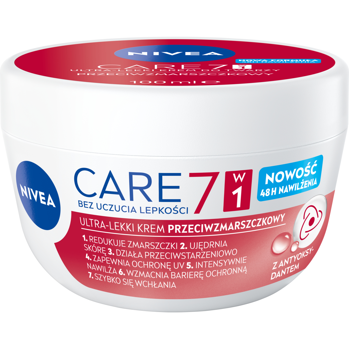 Care 7w1 Ultra-Lekki Przeciwzmarszczkowy Krem do Twarzy