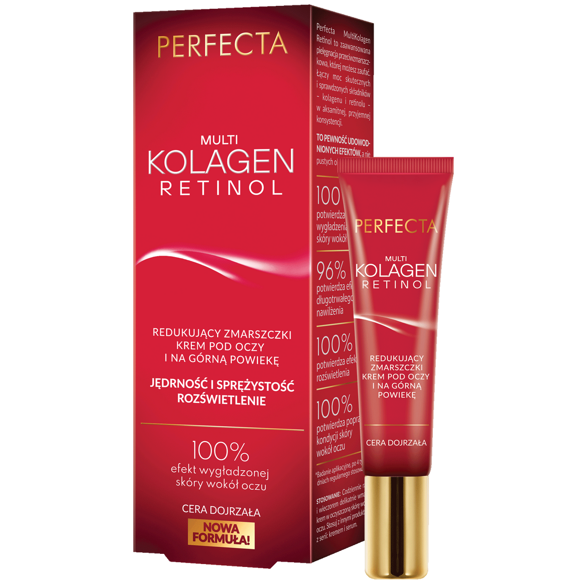 Multi-Kolagen Retinol Redukujący Zmarszczki Krem pod Oczy i na Powieki