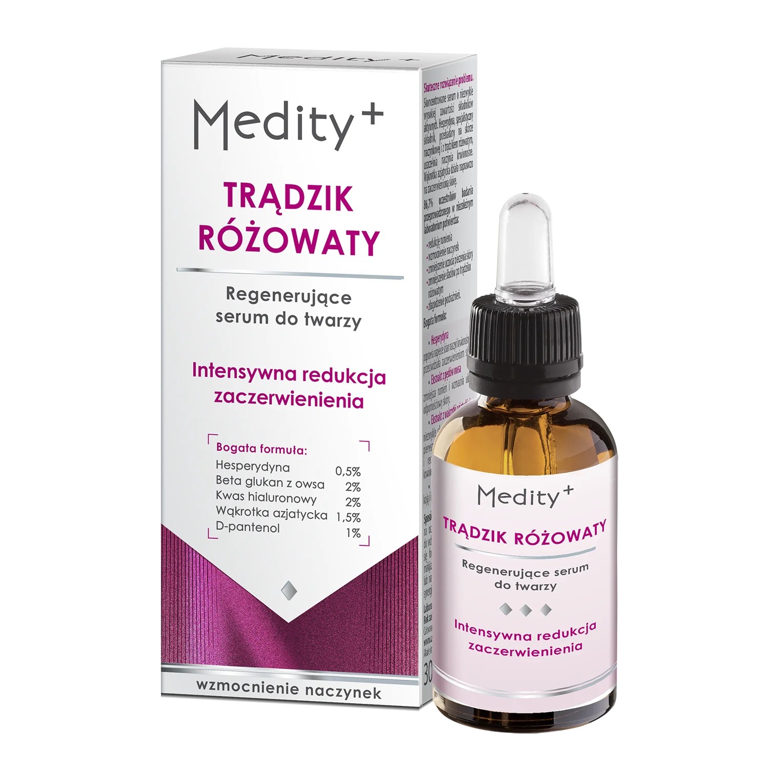 Trądzik Różowaty Regenerujące Serum do Twarzy