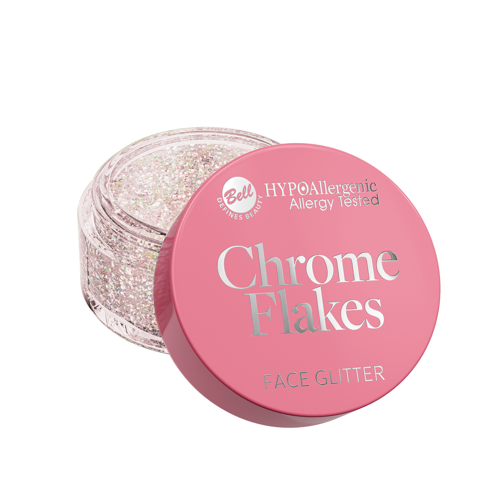Chrome Flakes Hypoalergiczne Połyskujące Płatki do Twarzy 01 Enchanted Prism