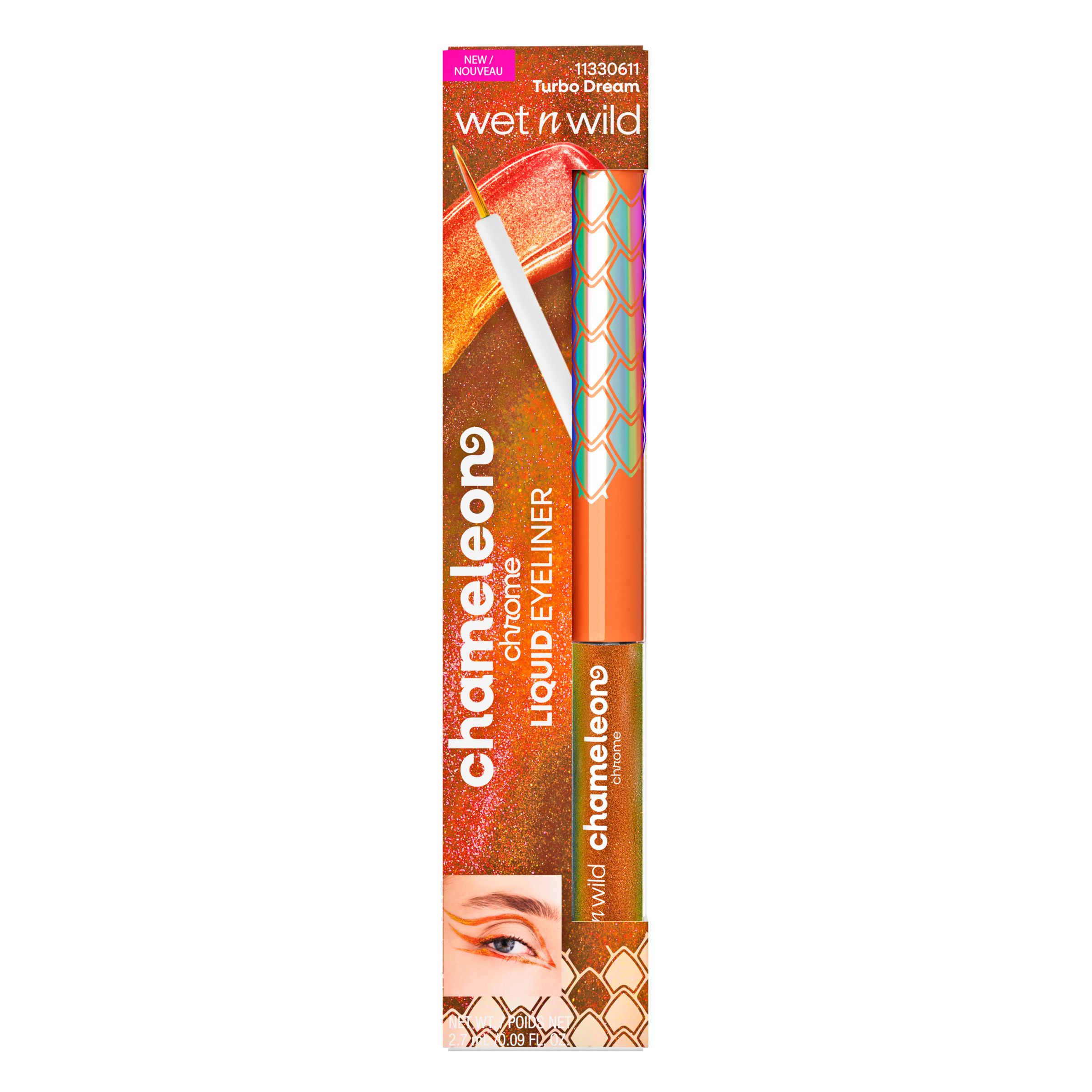 Chameleon Chrome Liquid Eyeliner eyeliner holograficzny odcień Turbo Dream