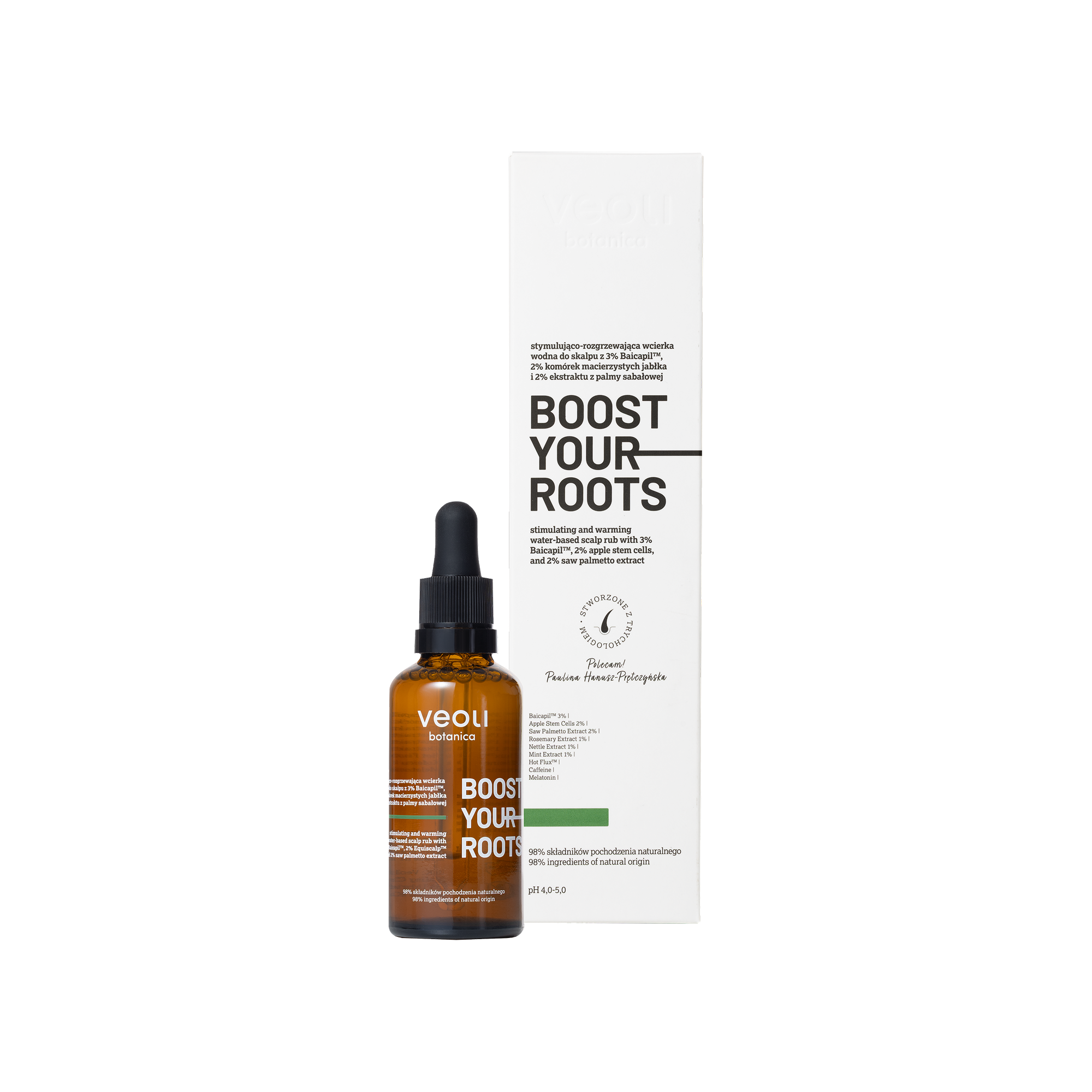 Boost Your Roots Stymulująco-Rozgrzewająca Wcierka Wodna do Skalpu