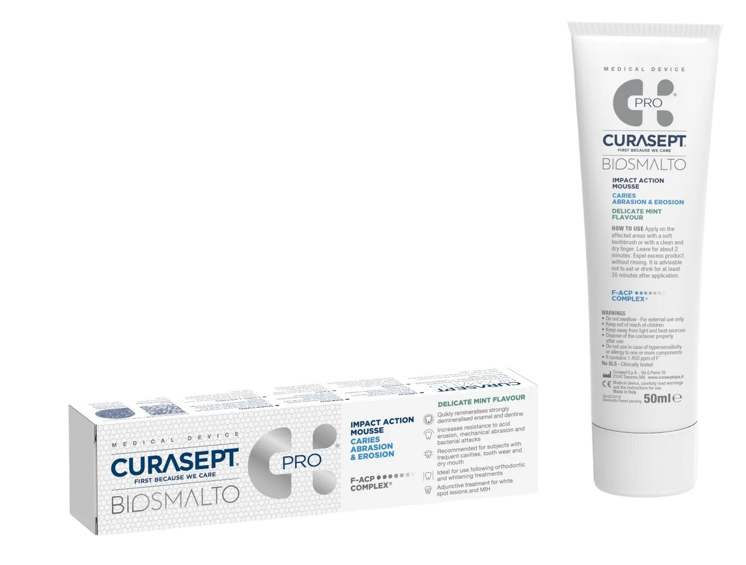 Biosmalto Caries Abrasion & Erosion Mus do Zębów Przeciw Próchnicy Erozji i Abrazji