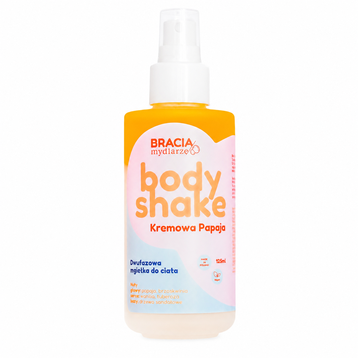Body Shake Dwufazowa Mgiełka do Ciała Kremowa Papaja