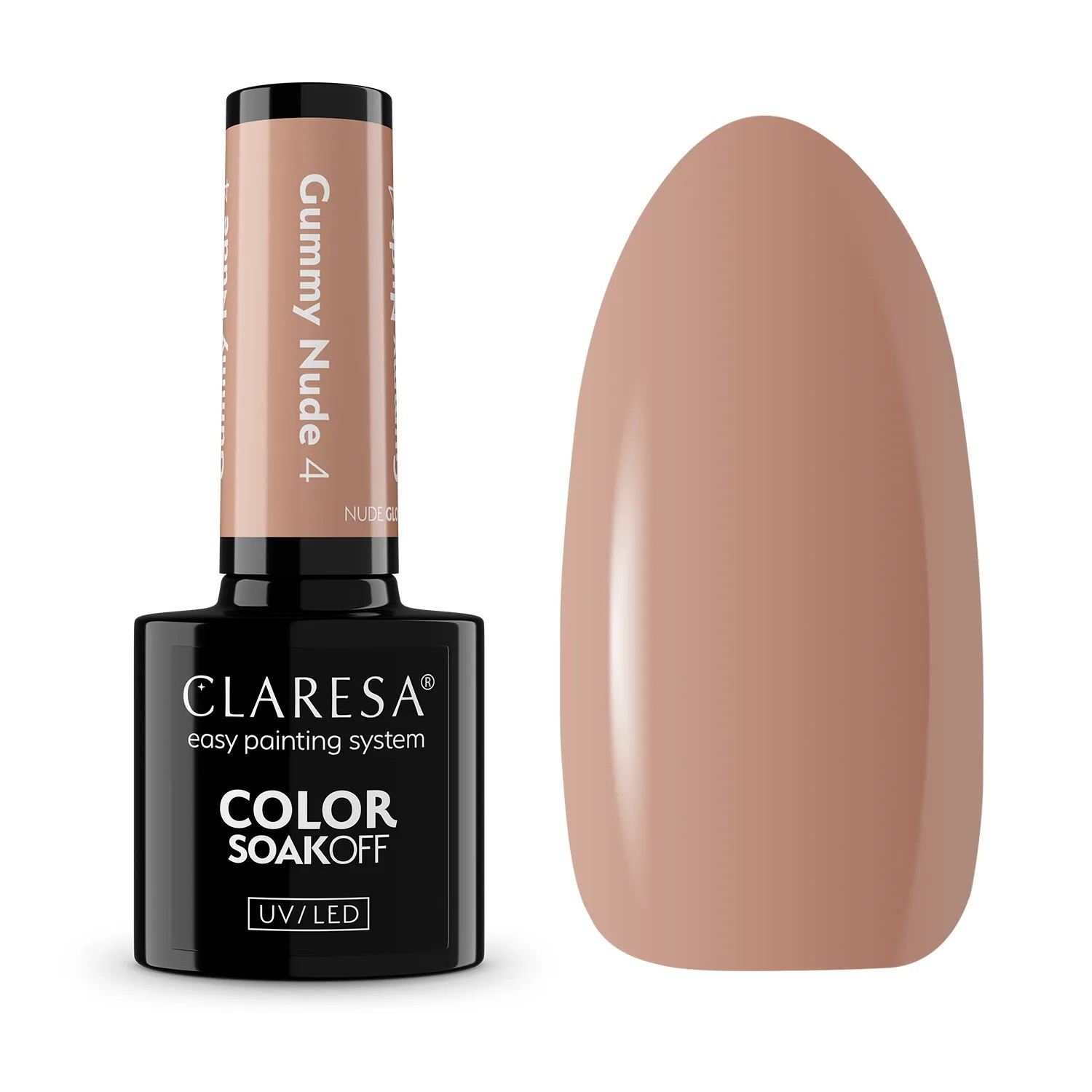 Lakier Hybrydowy Nude Glow Gummy Nude 4