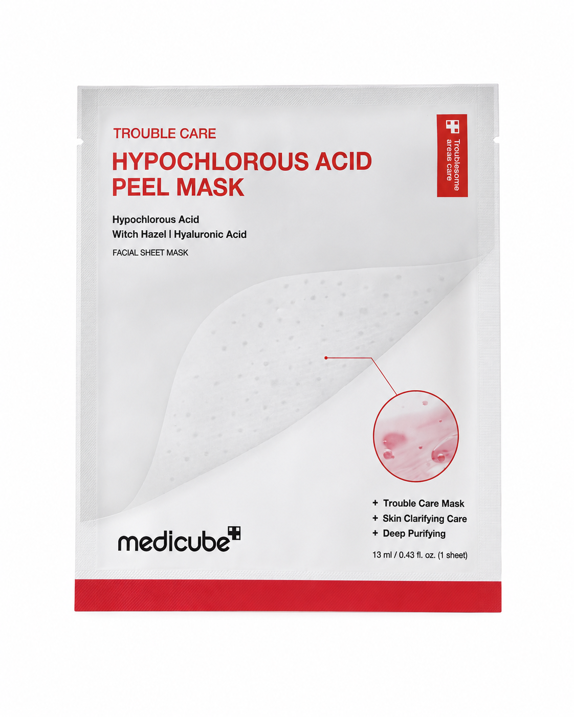 Hypochlorous Acid Peel Mask Wygładzająca Maska w Płachcie