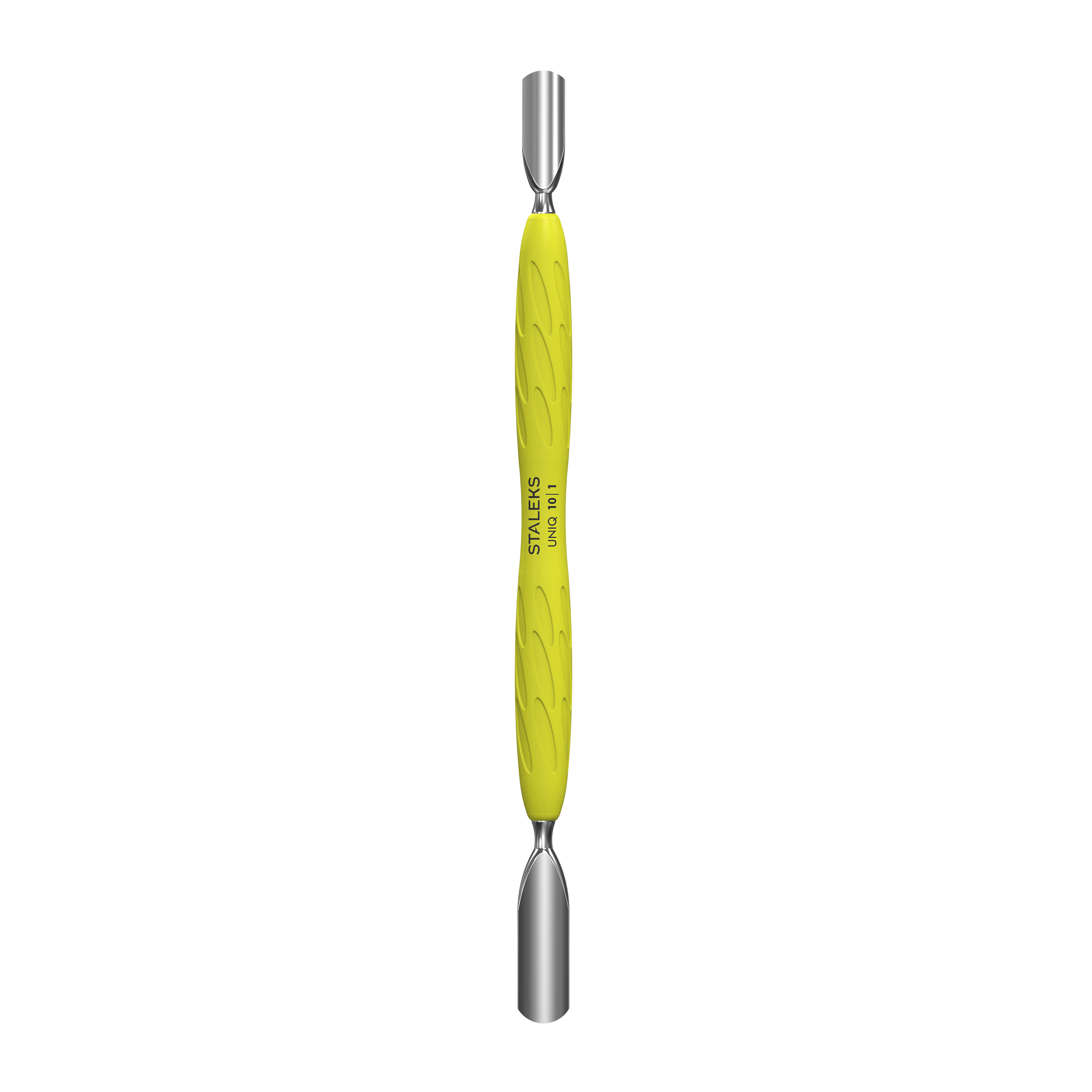 Kopytko do Manicure Gummy z Żółtą Silikonową Rękojeścią UNIQ 10 TYPE 1