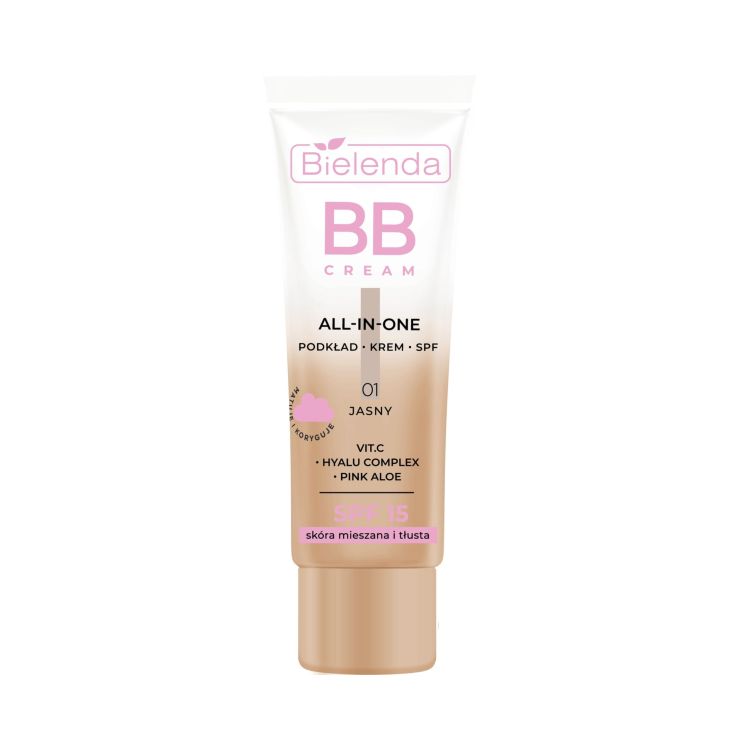 BB Krem All-In-One do Skóry Mieszanej i Tłustej z Filtrem SPF15 01 Jasny