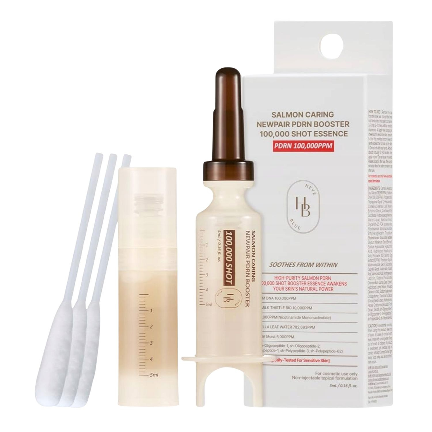 Salmon Caring Newpair PDRN Booster 100,000 Shot Essence Regenerująca Ampułka do Twarzy