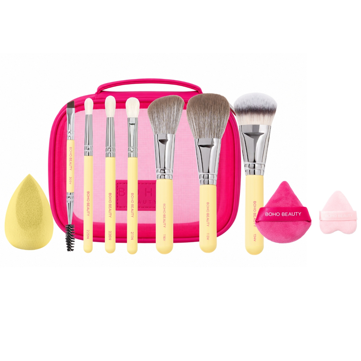 Summer Kiss Zestaw Mini Pędzli w Kosmetyczce