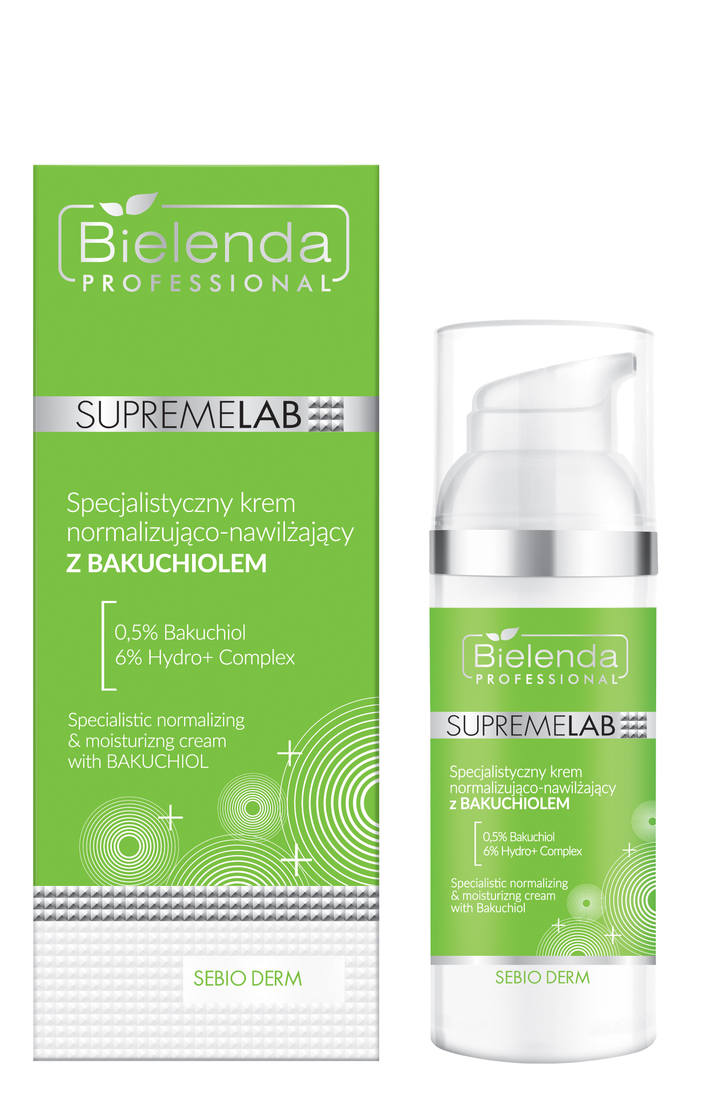 Набор для лица Bielenda Professional SupremeLab Sebio Derm: гель для умывания и крем с бакучиолом, 190 мл + 50 мл — фото 3