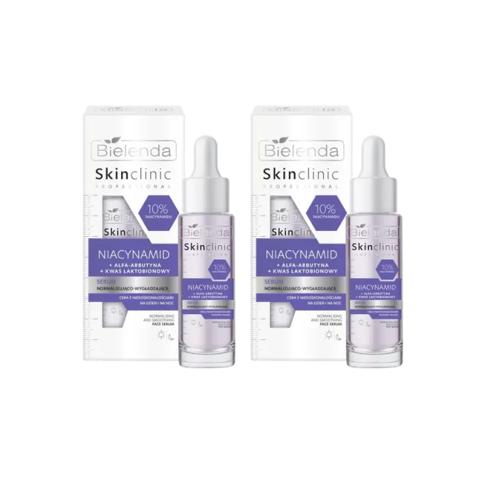Сыворотка для лица Bielenda Skin Clinic Professional с ниацинамидом, для жирной и проблемной кожи, 2 x 30 мл