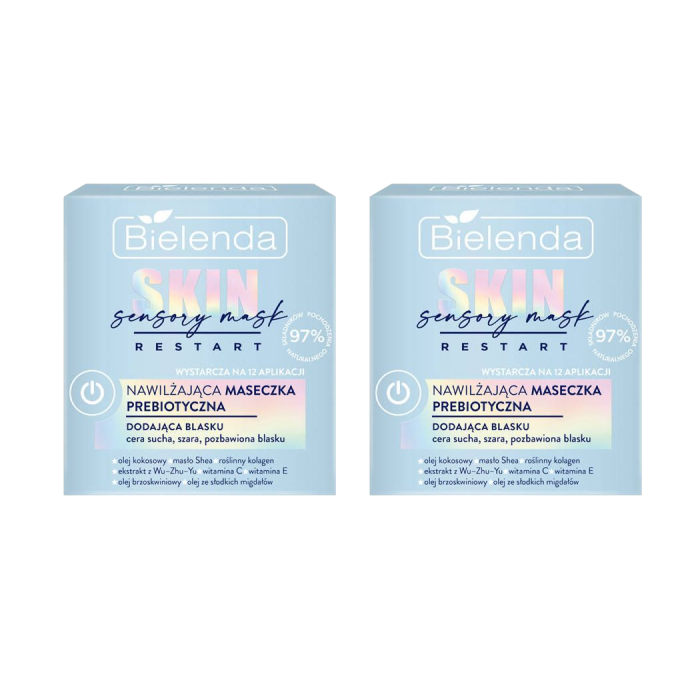 Маска для лица Bielenda Skin Restart увлажняющая, для сухой и тусклой кожи, 50 мл x 2 шт