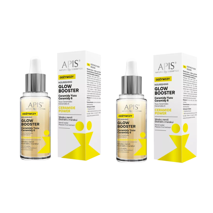 Набор бустеров для лица Apis Ceramide Power Glow Booster с керамидами, осветляющие, 2 × 30 мл