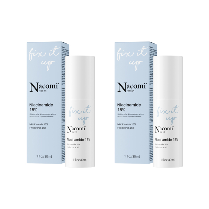 Набор сывороток для лица Nacomi Next Lvl Niacinamide 15%, с ниацинамидом, 2 x 30 мл