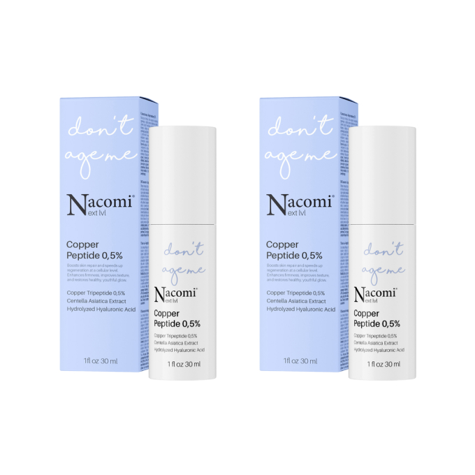 Набор сывороток для лица Nacomi Next Lvl с медным пептидом 0,5%, восстанавливающая, 2 x 30 мл