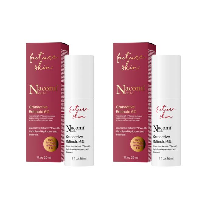Набор сывороток для лица Nacomi Next Lvl Granactive Retinoid 6%, для зрелой кожи, 2 x 30 мл