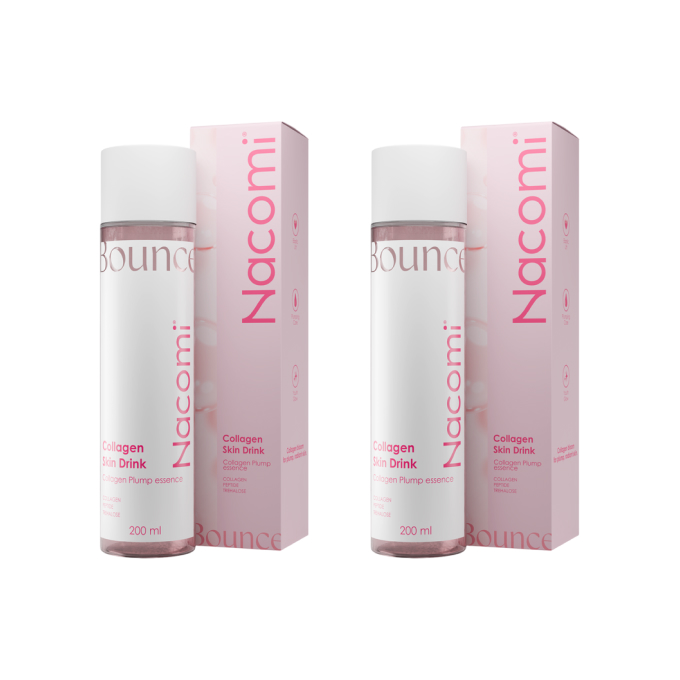 Набор эссенций для лица Nacomi Collagen Skin Drink, укрепляющая, разглаживающая, 2 шт, 200 мл