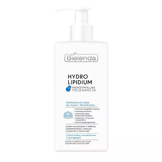 Эмульсия для умывания и снятия макияжа Bielenda Hydro Lipidium мягкая, для сухой и чувствительной кожи, 300 мл x 2 шт — фото 2