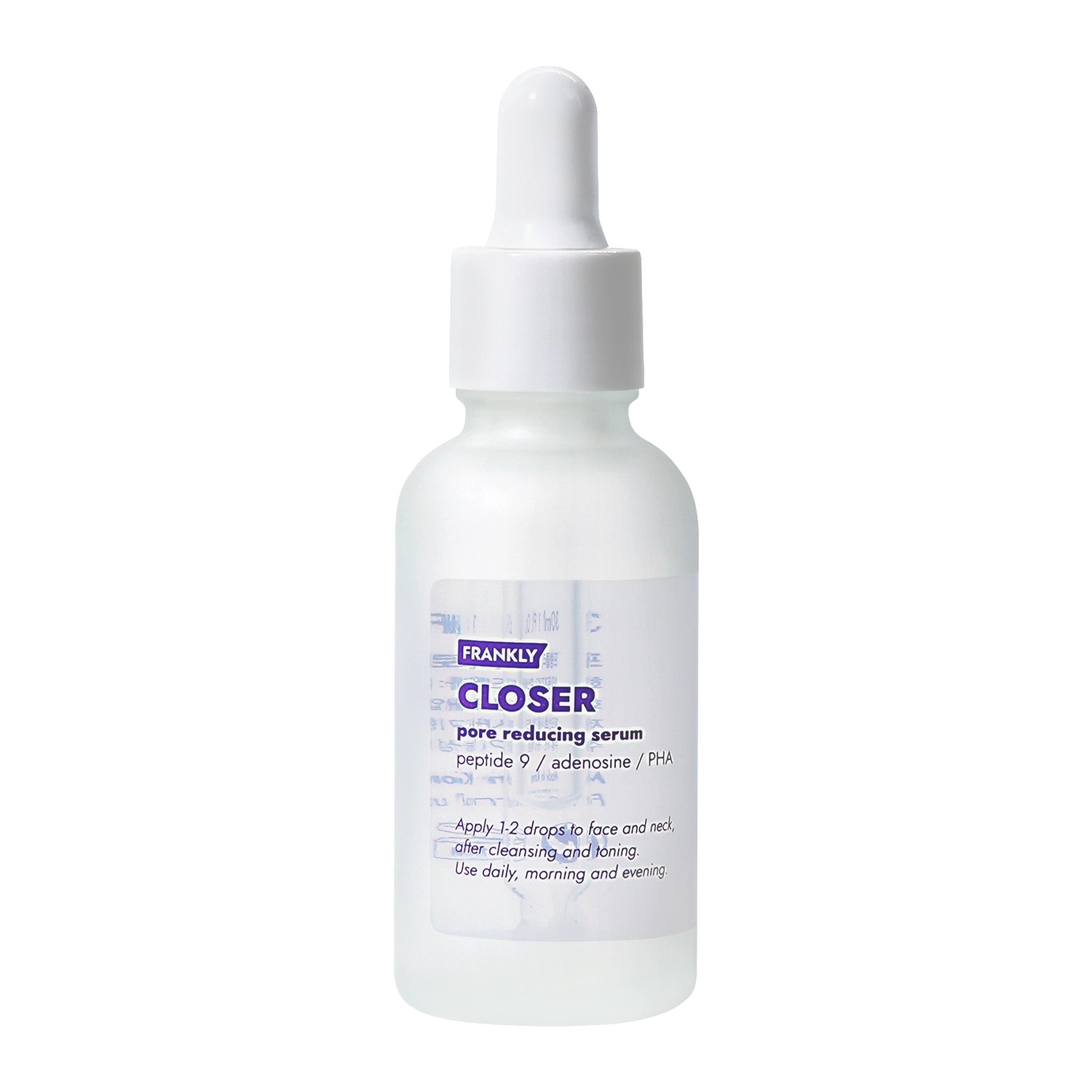 Сыворотка для лица Frankly Closer Pore Reducing Serum, сужающая поры, с пептидами, 30 мл