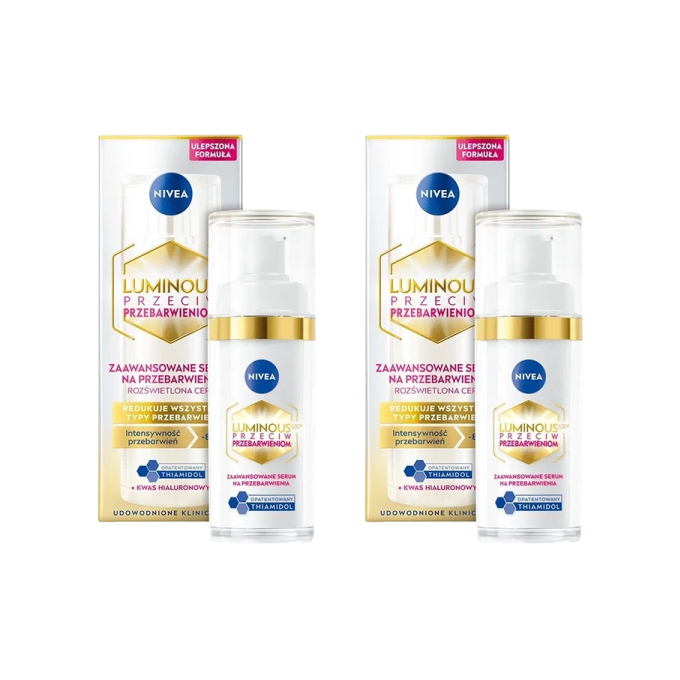 Набор из 2 сывороток для лица Nivea Cellular Luminous630, против пигментных пятен, по 30 мл