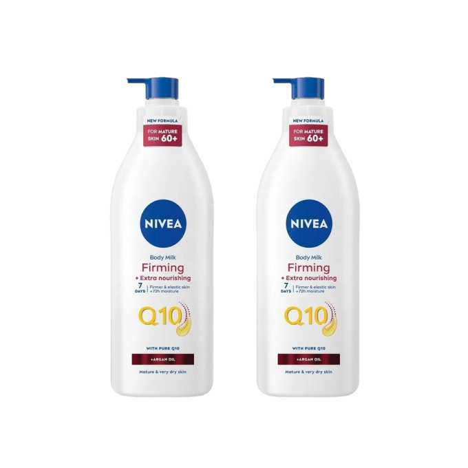 Набор 2 x лосьон для тела Nivea Q10, укрепляющий, питательный, 2 x 400 мл