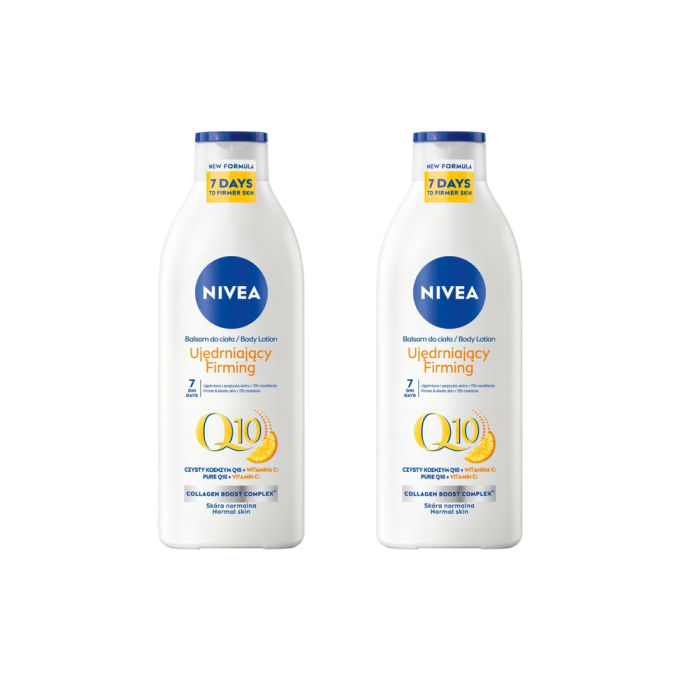 Набор 2 x лосьон для тела Nivea Q10 Plus, укрепляющий, с витамином C, 2 x 400 мл