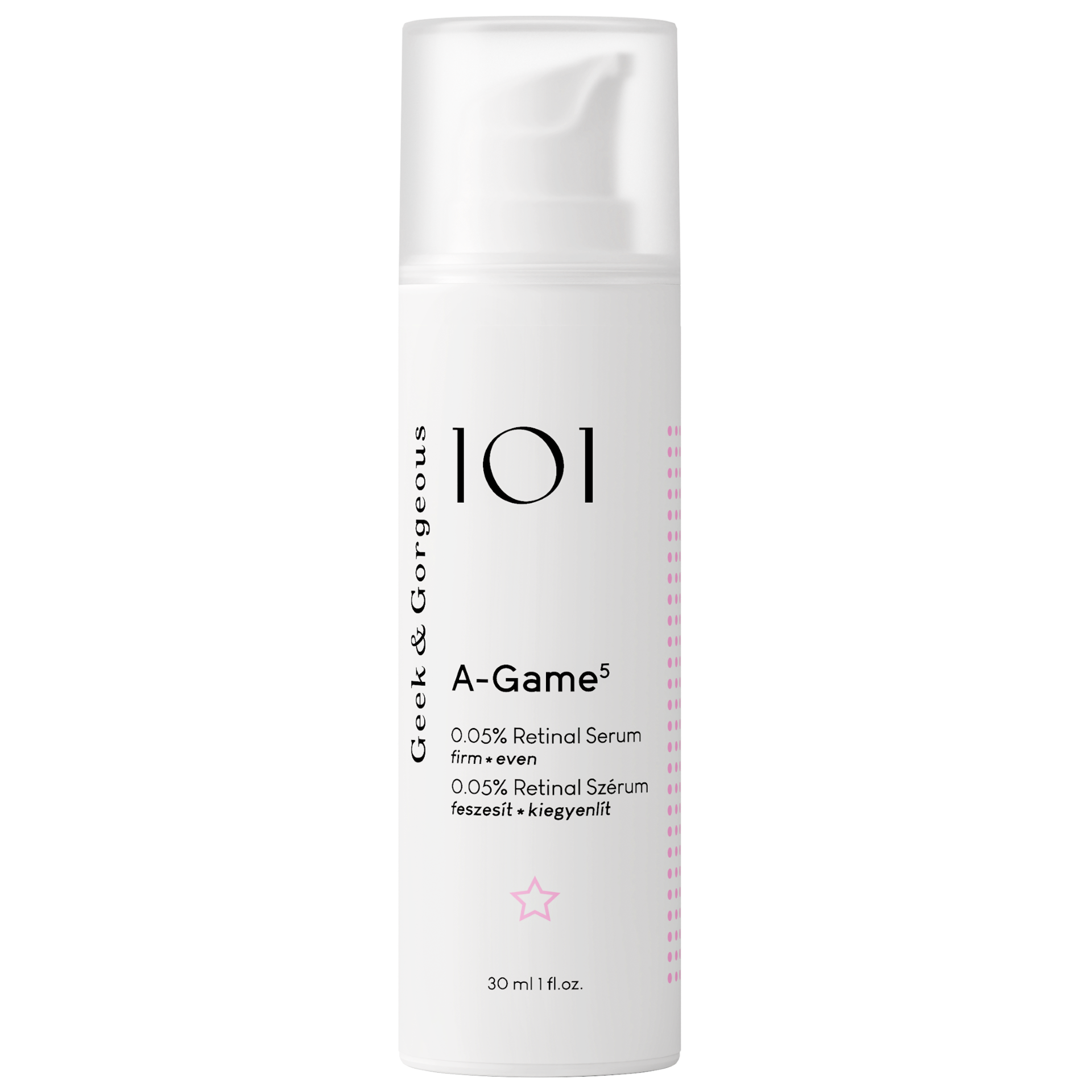 Набор сывороток для лица Geek & Gorgeous A-Game 5 и A-Game 10, с ретиналем 0,05% и 0,1%, 2 шт по 30 мл — фото 2