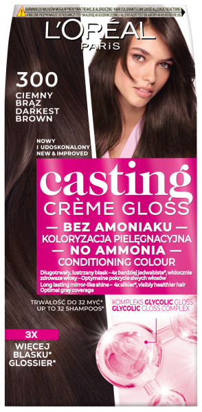 Casting Creme Gloss Farba 300 Ciemny Brąz