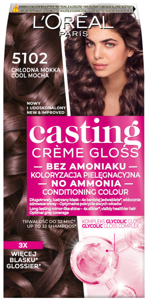 Casting Creme Gloss Farba 5102 Chłodna Mokka